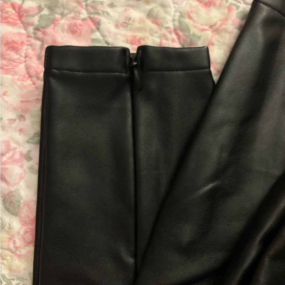 Abercrombie & Fitch Black Faux Leather Pants
